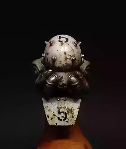 Grenadehead octopus head 3D print model