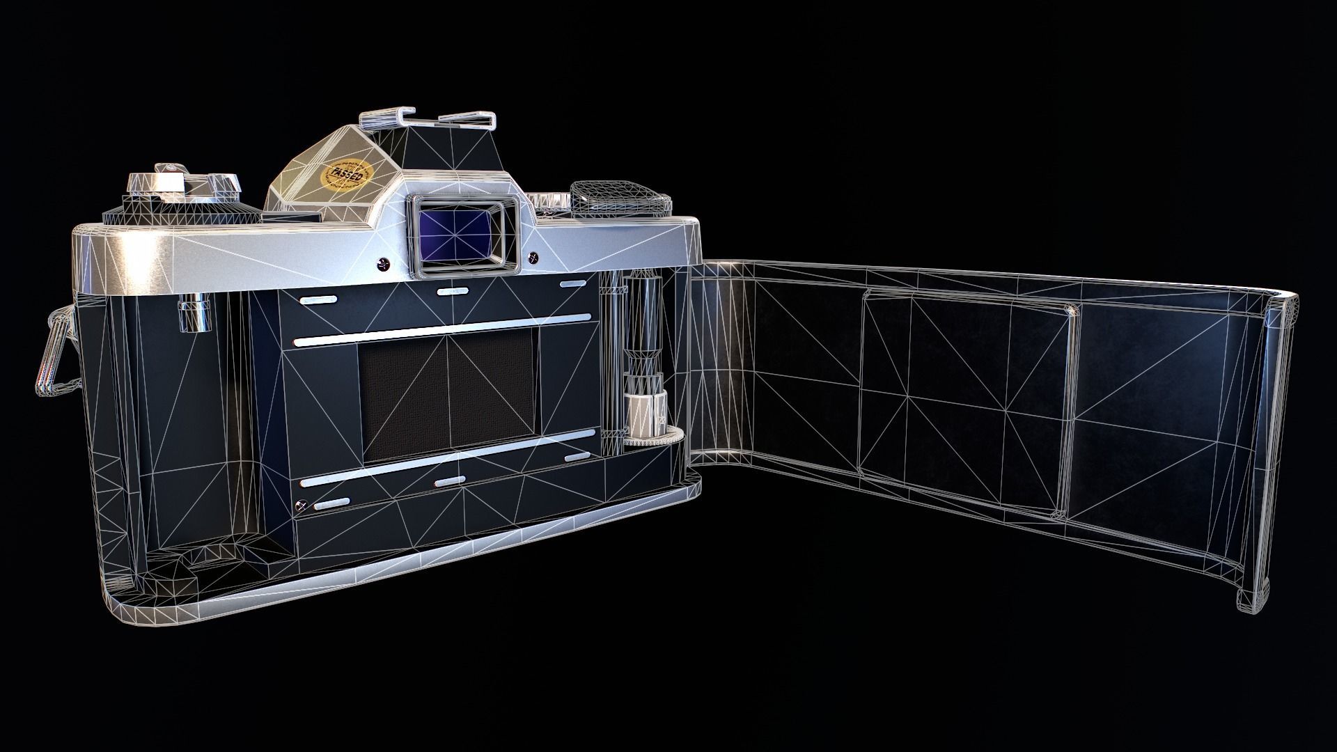 Minolta XG-1 Camera Low-poly 3D model_14