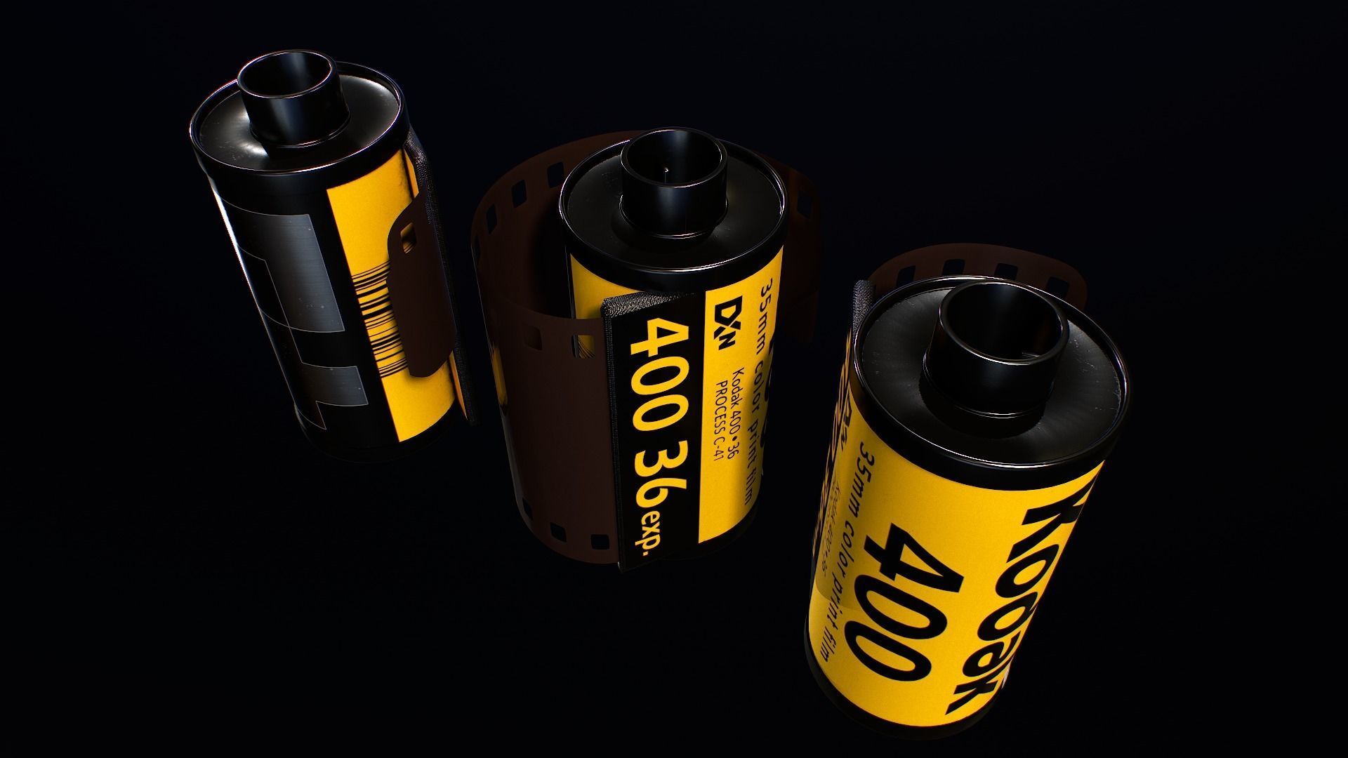 Minolta XG-1 Camera Low-poly 3D model_11