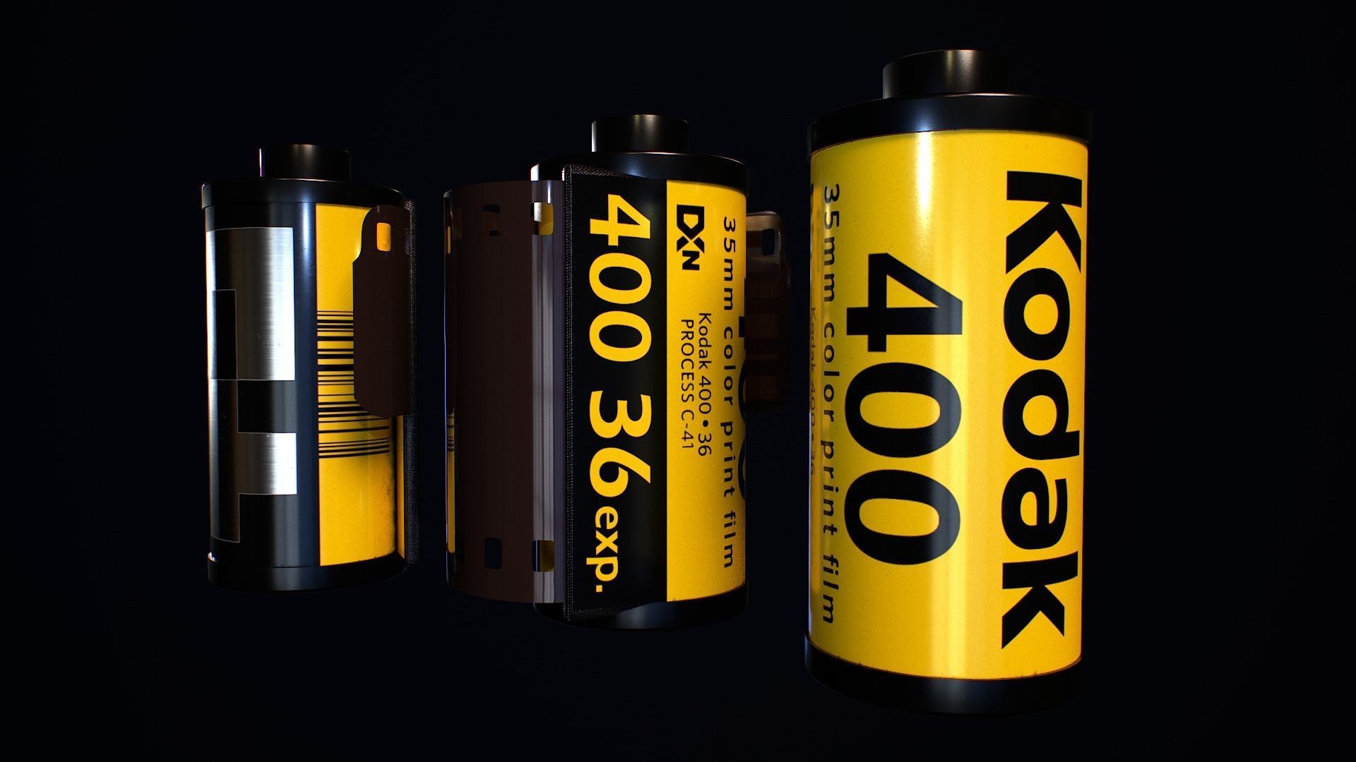 Minolta XG-1 Camera Low-poly 3D model_10