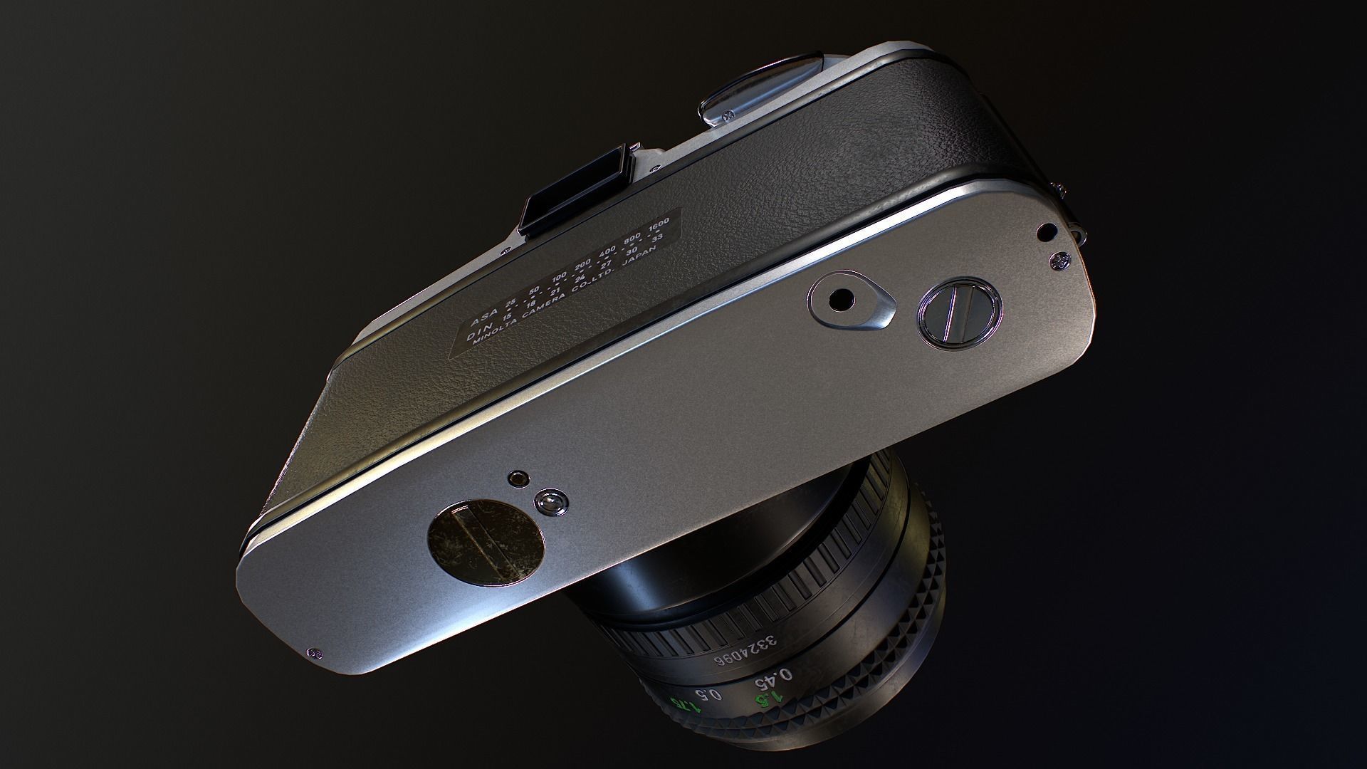 Minolta XG-1 Camera Low-poly 3D model_5