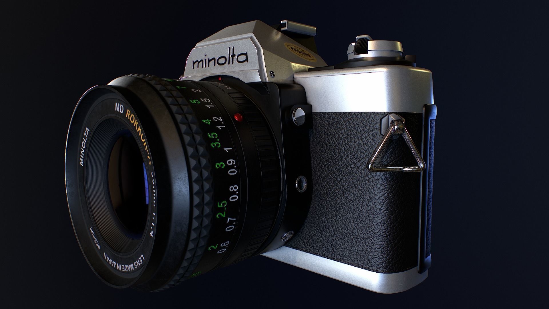 Minolta XG-1 Camera Low-poly 3D model_2