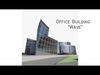 Wavy office building 3D model_1