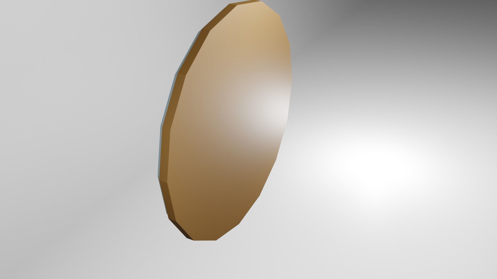 Low polly shield Low-poly 3D model_2