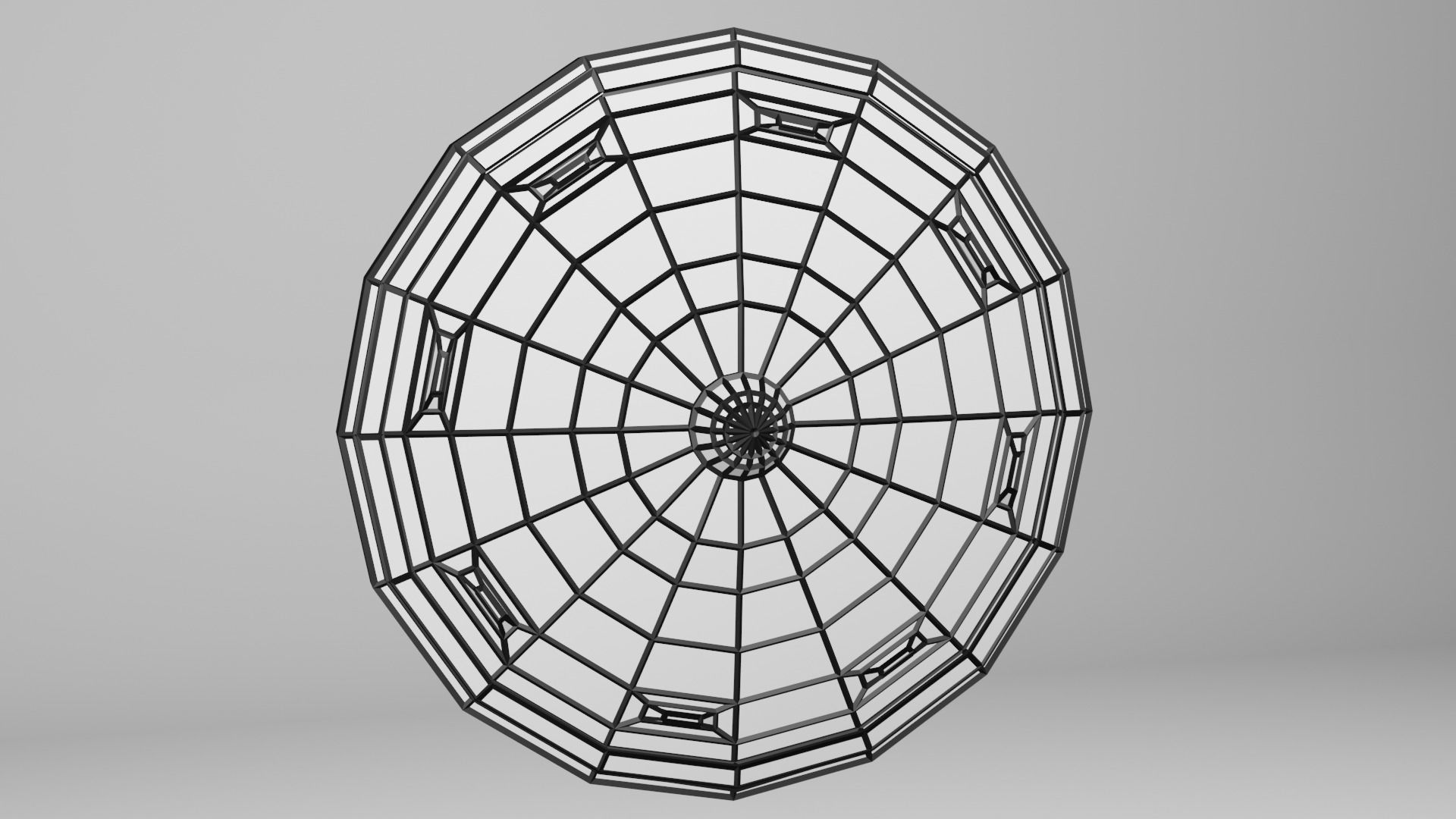Low polly shield Low-poly 3D model_8