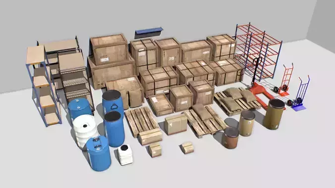 Warehouse Props Pack 1 unreal asset