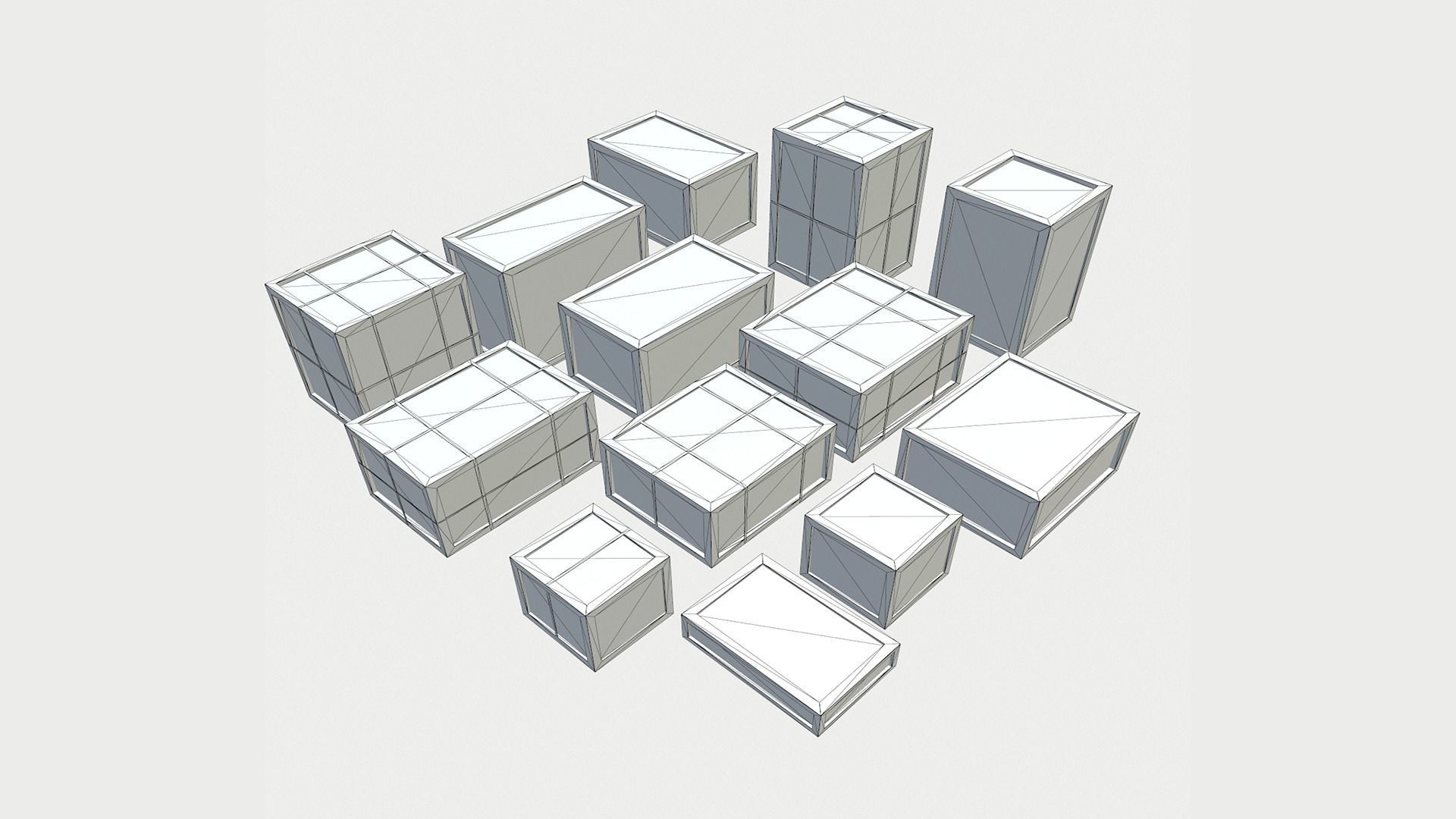 Warehouse Props Pack 1 unreal asset Low-poly 3D model_18