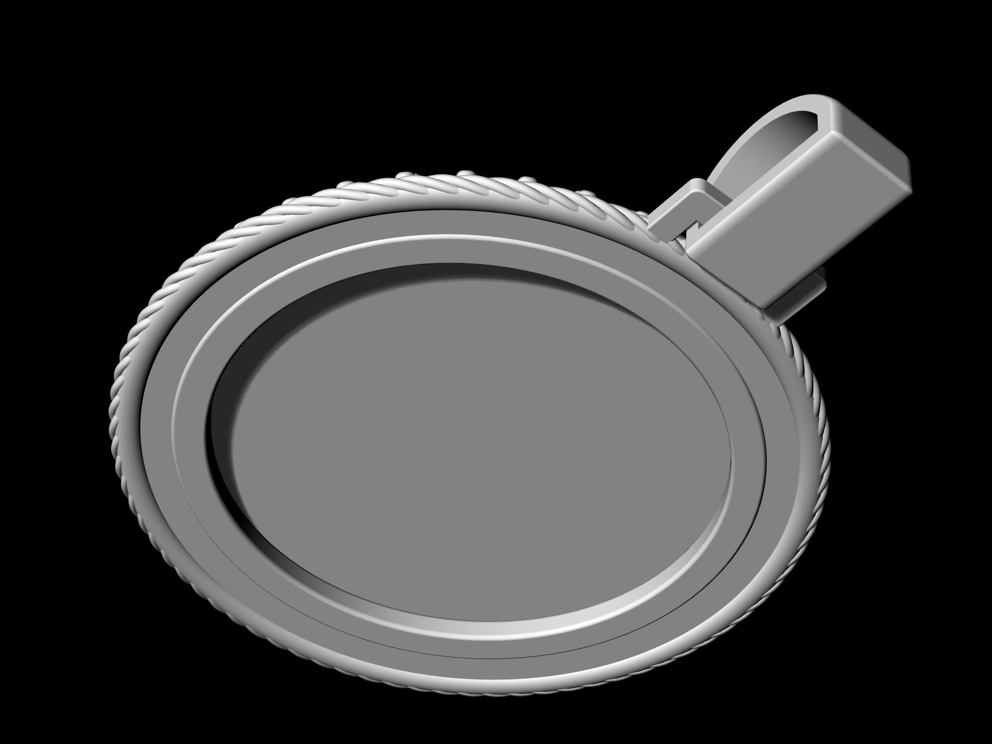 Leo-Zodiac pendant 3D print model_10