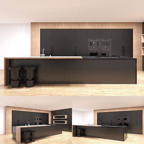 Kitchen Composit Linea 3D model