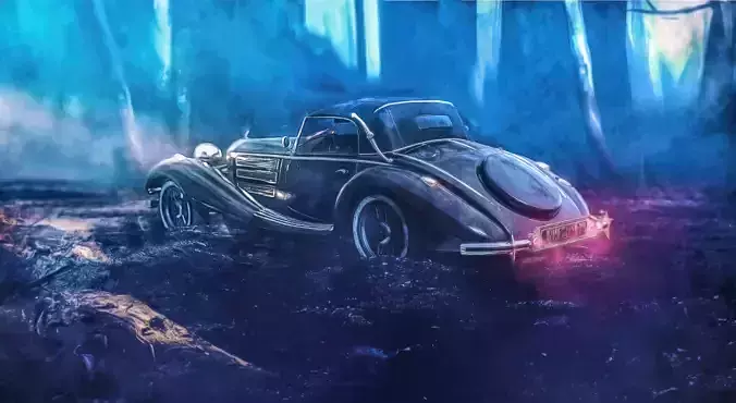 Vintage Cabriolet Vehicle