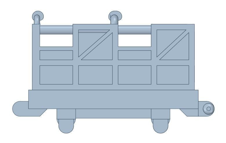 roller coaster vehicle Free 3D print model_1