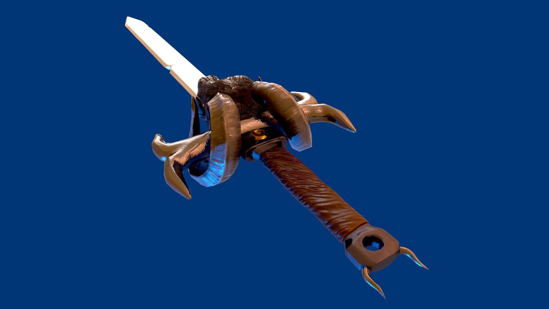 dragon sword Low-poly 3D model_5