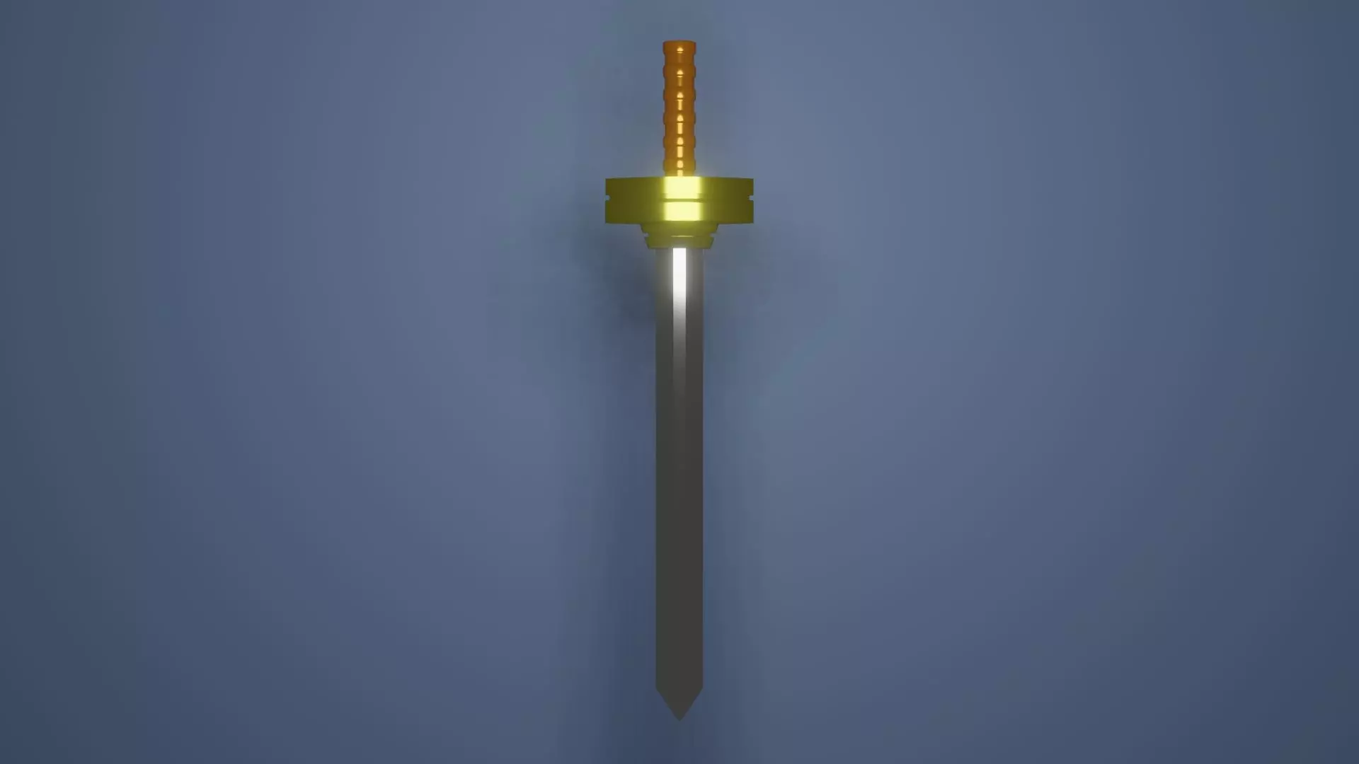 Sword Asia Low-poly 3D model_0