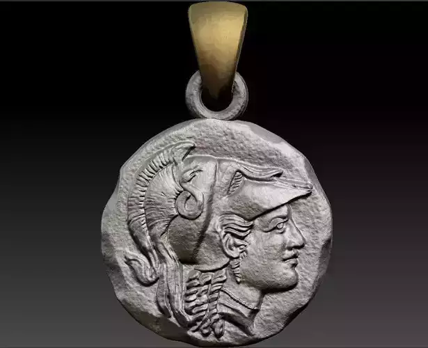 Pendant Coin Atenea