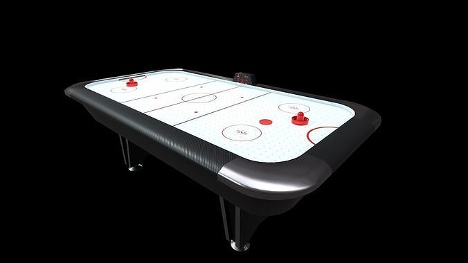 Air Hockey table game Low-poly 3D model