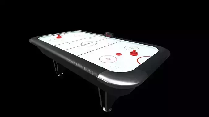 Air Hockey table game Low-poly 3D model