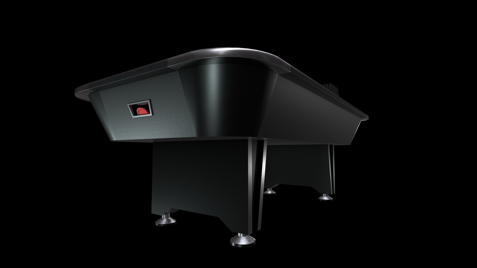 Air Hockey table game Low-poly 3D model_1