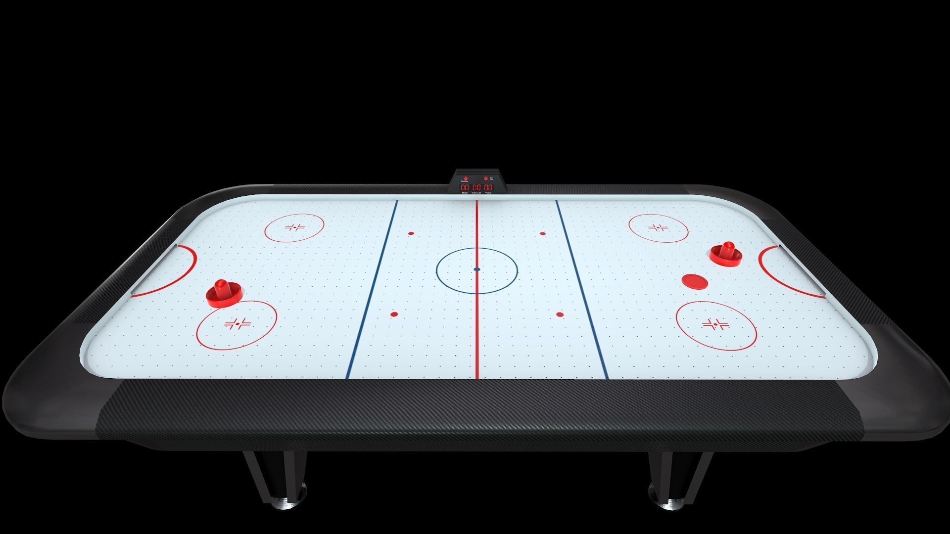 Air Hockey table game Low-poly 3D model_4