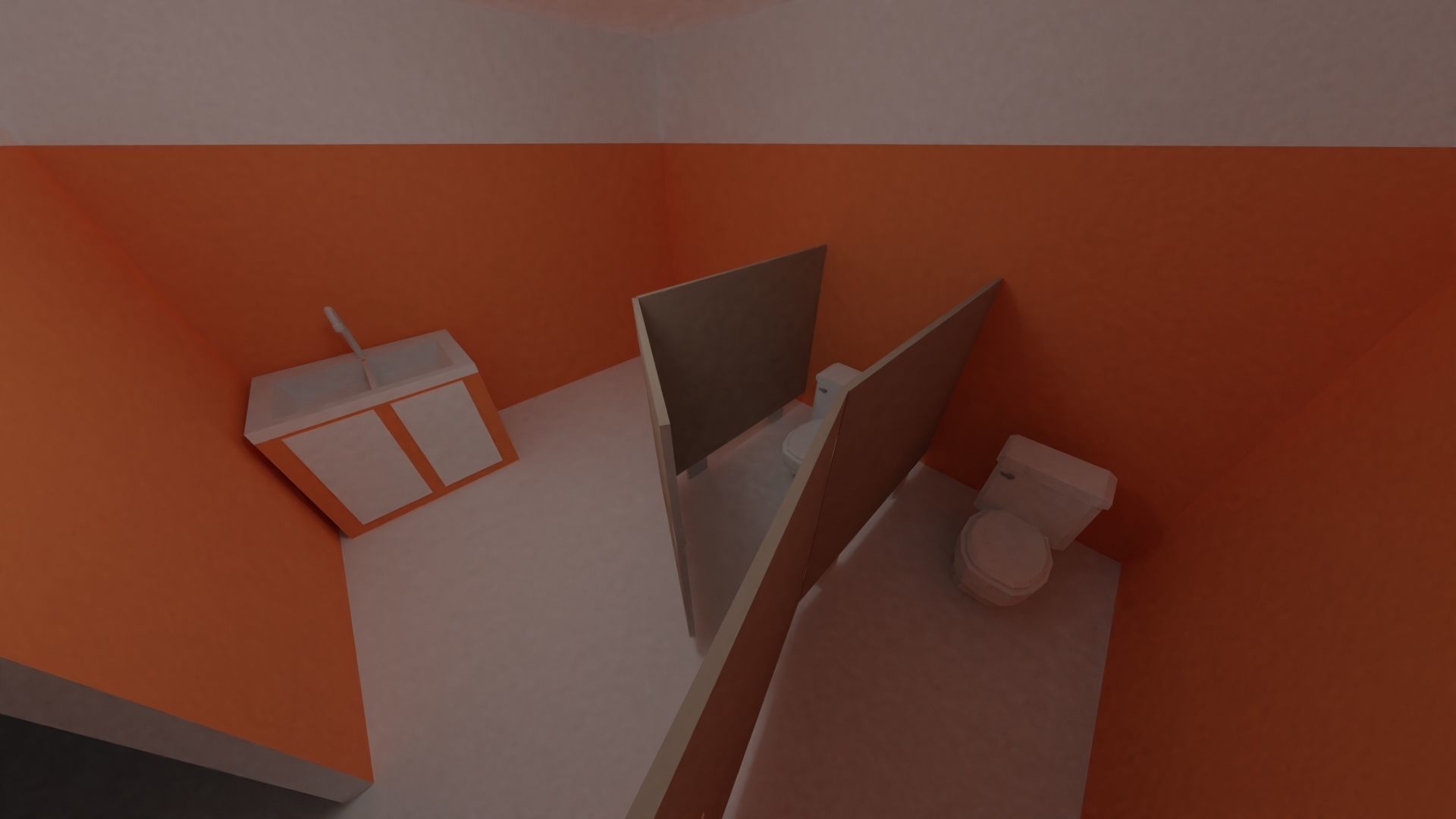 Supermarket - Low Poly Style Low-poly 3D model_4