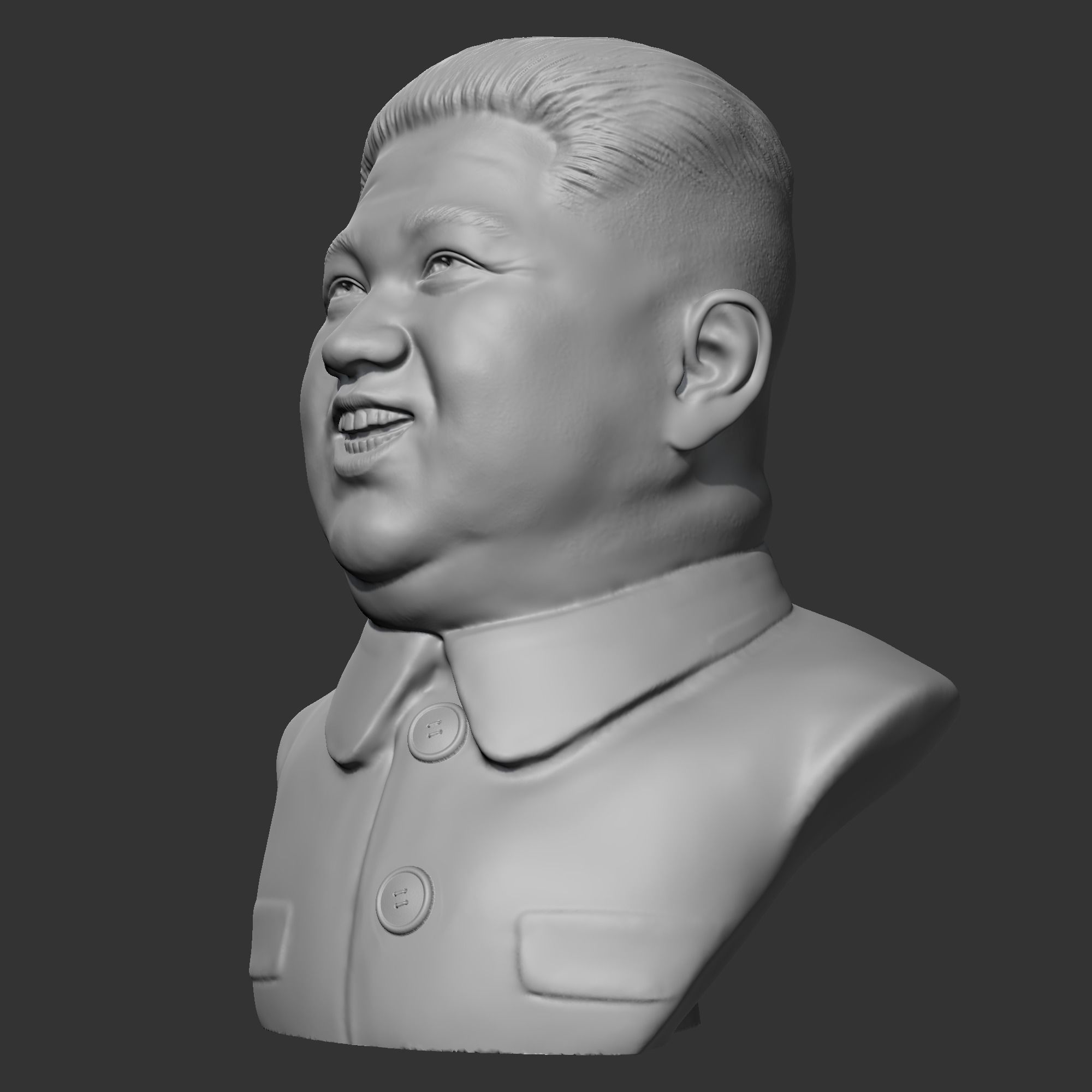 Kim Jong-un 3D print model 3D print model_2