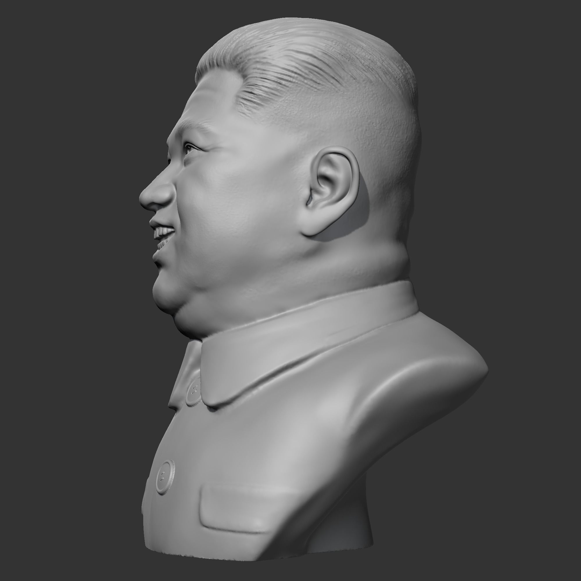 Kim Jong-un 3D print model 3D print model_3