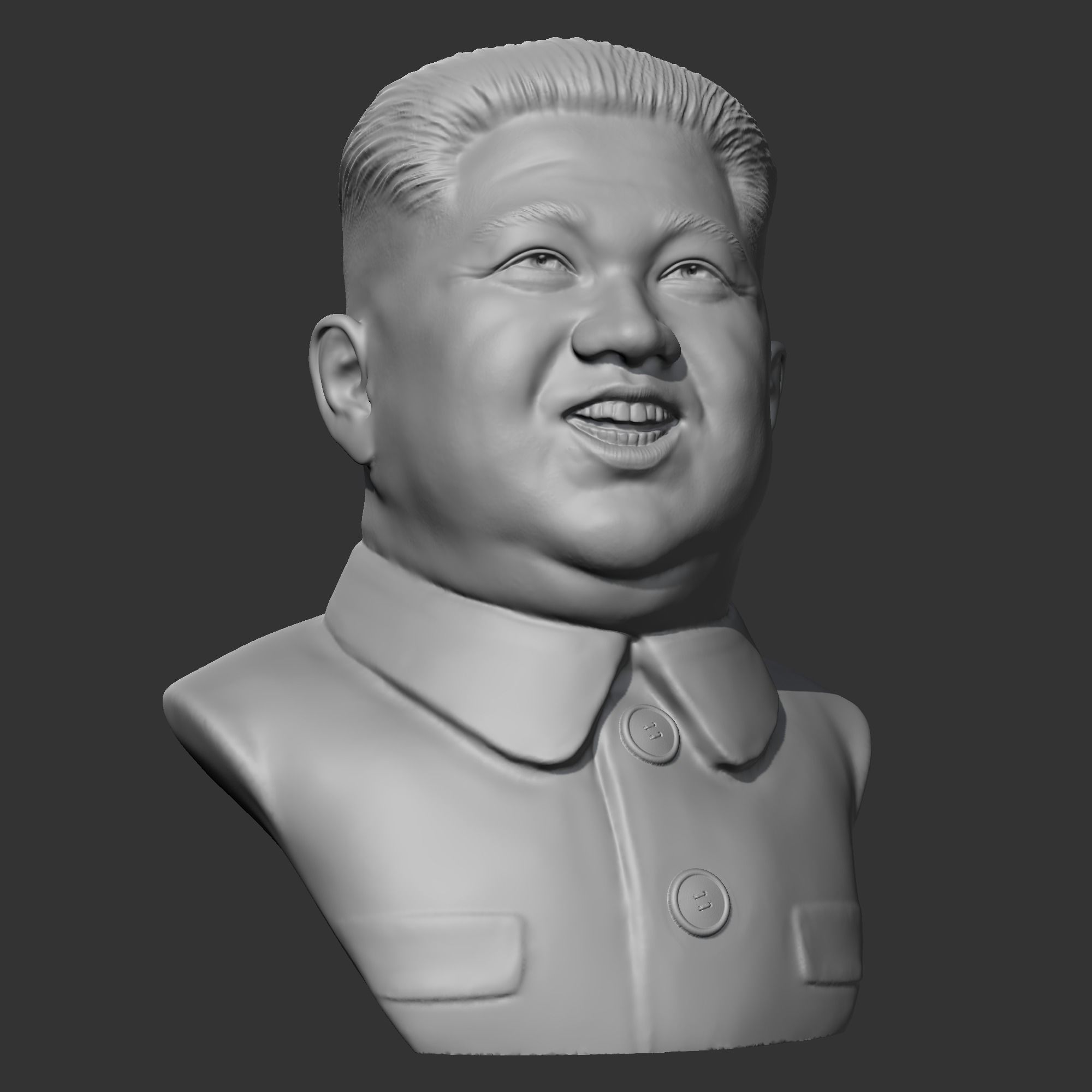 Kim Jong-un 3D print model 3D print model_10