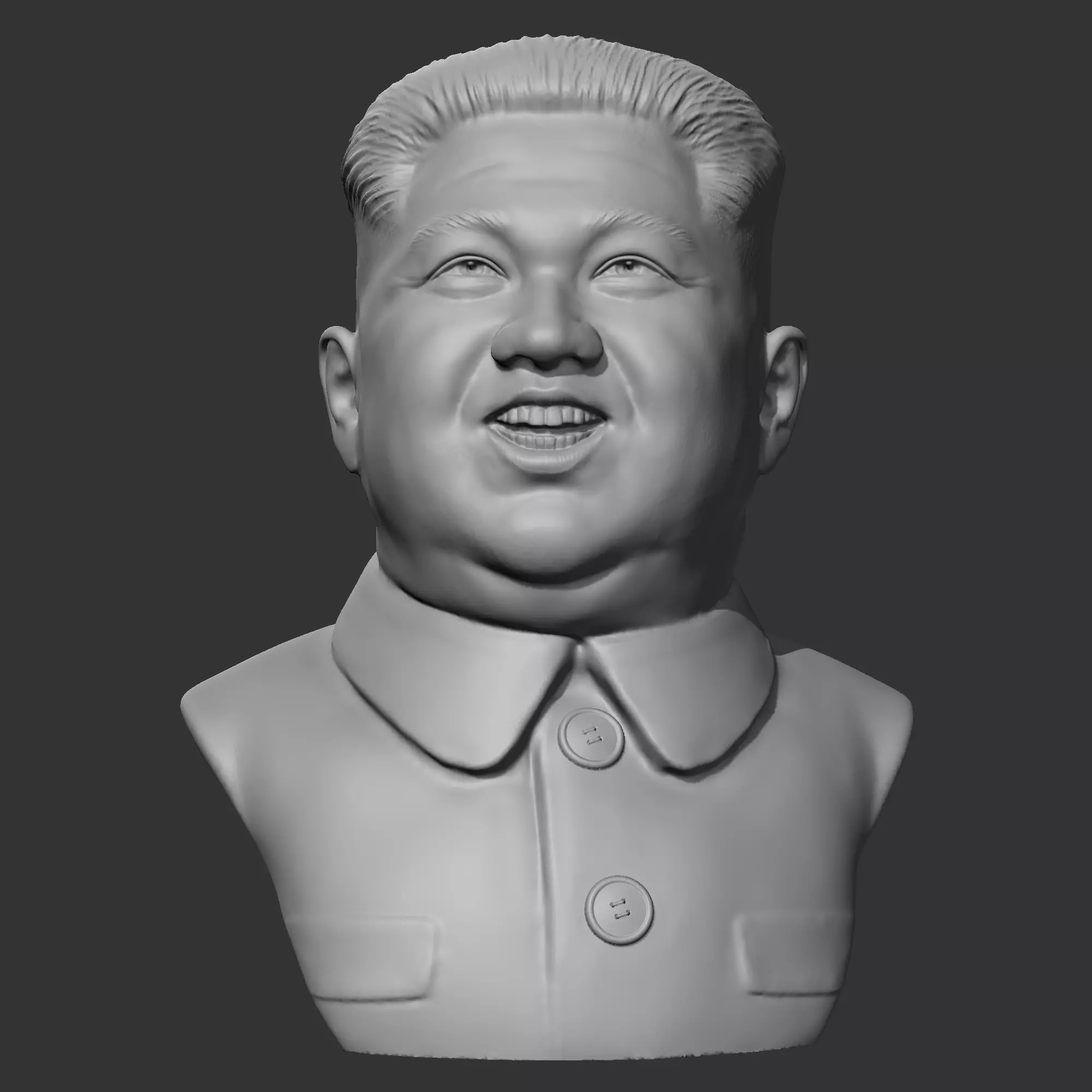 Kim Jong-un 3D print model 3D print model_0