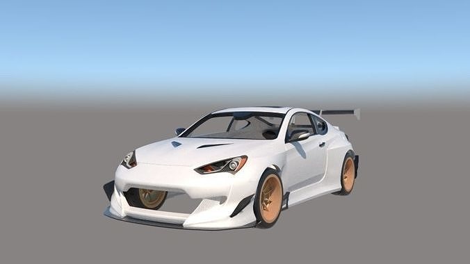 2013 Hyundai Genesis Coupe Rocket Bunny Pandem Body 3D print model