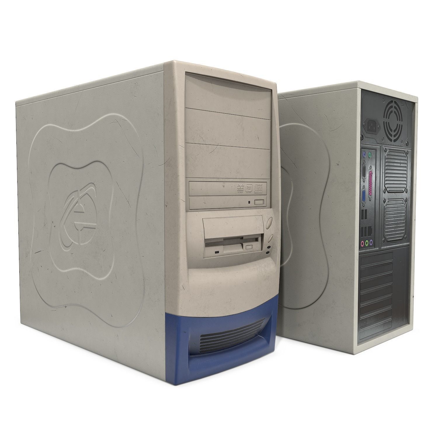 3D model Old PC Case VR / AR / lowpoly CGTrader