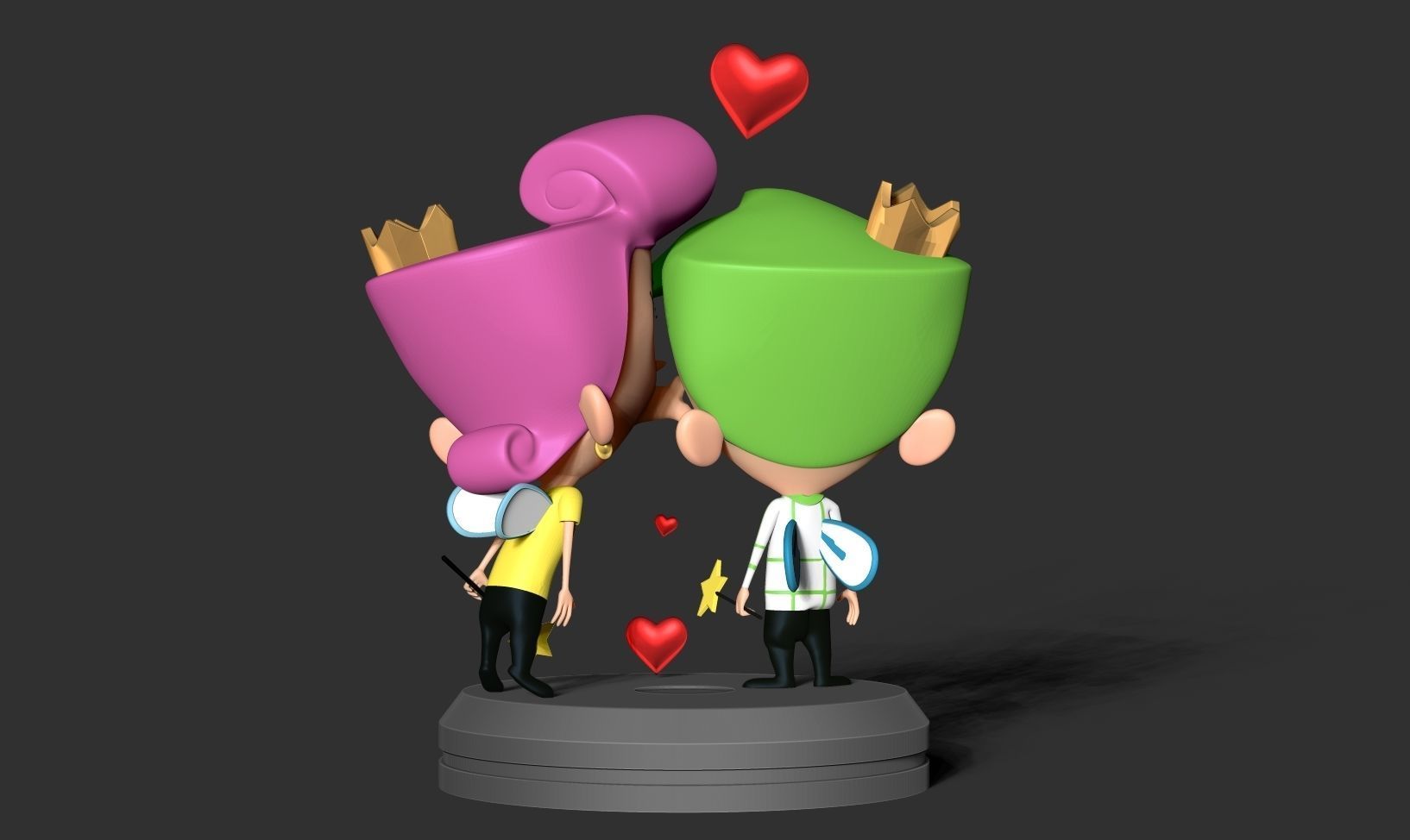 Cosmo and Wanda 3D print model_16