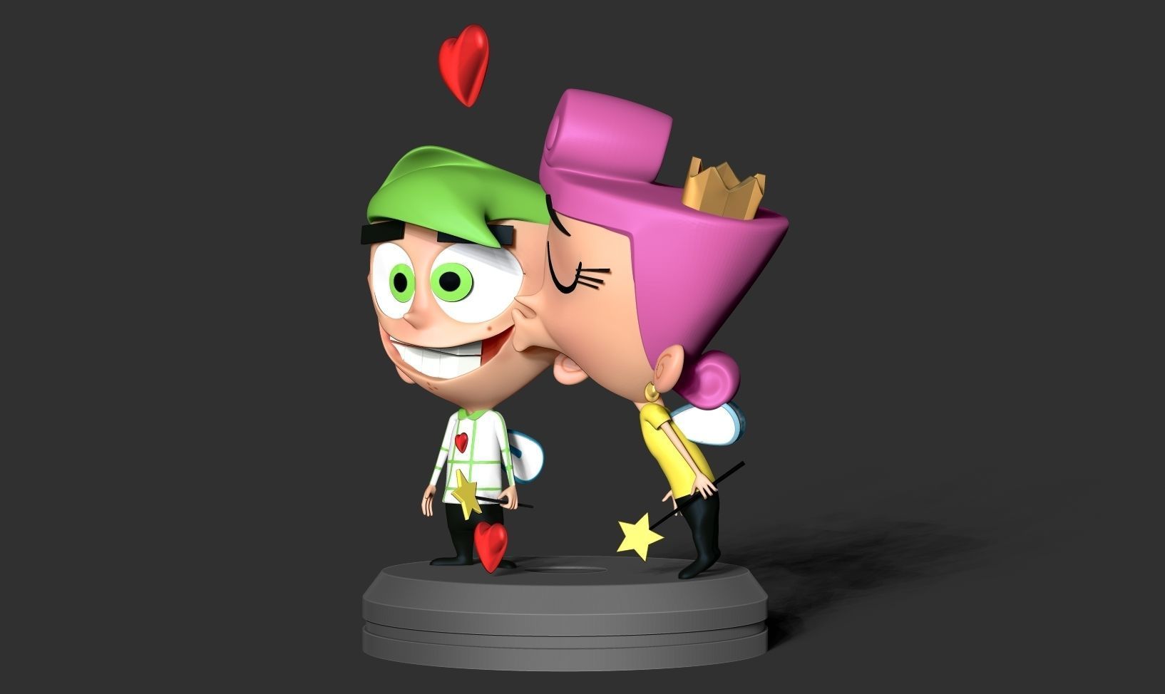 Cosmo and Wanda 3D print model_9