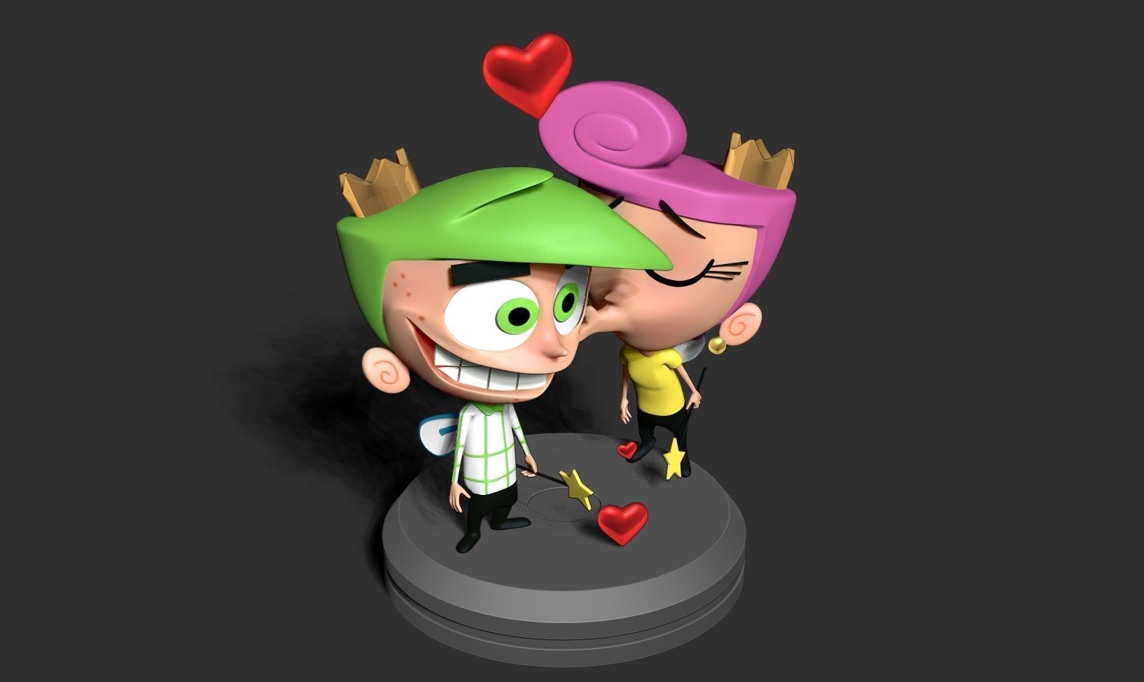 Cosmo and Wanda 3D print model_6