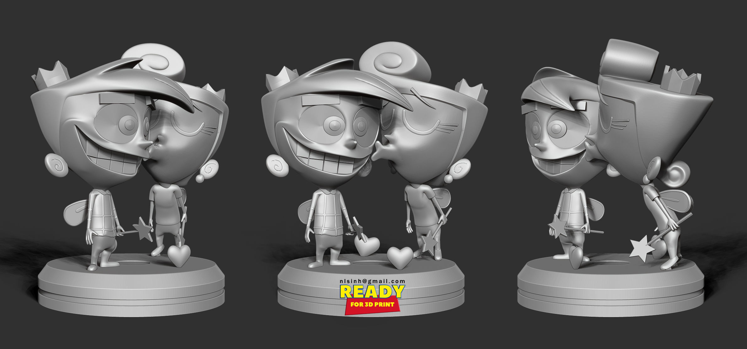 Cosmo and Wanda 3D print model_5