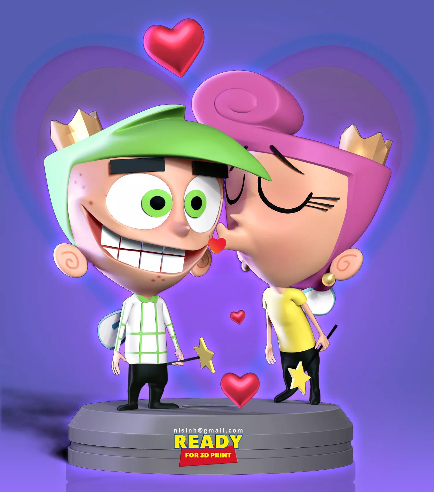 Cosmo and Wanda 3D print model_0