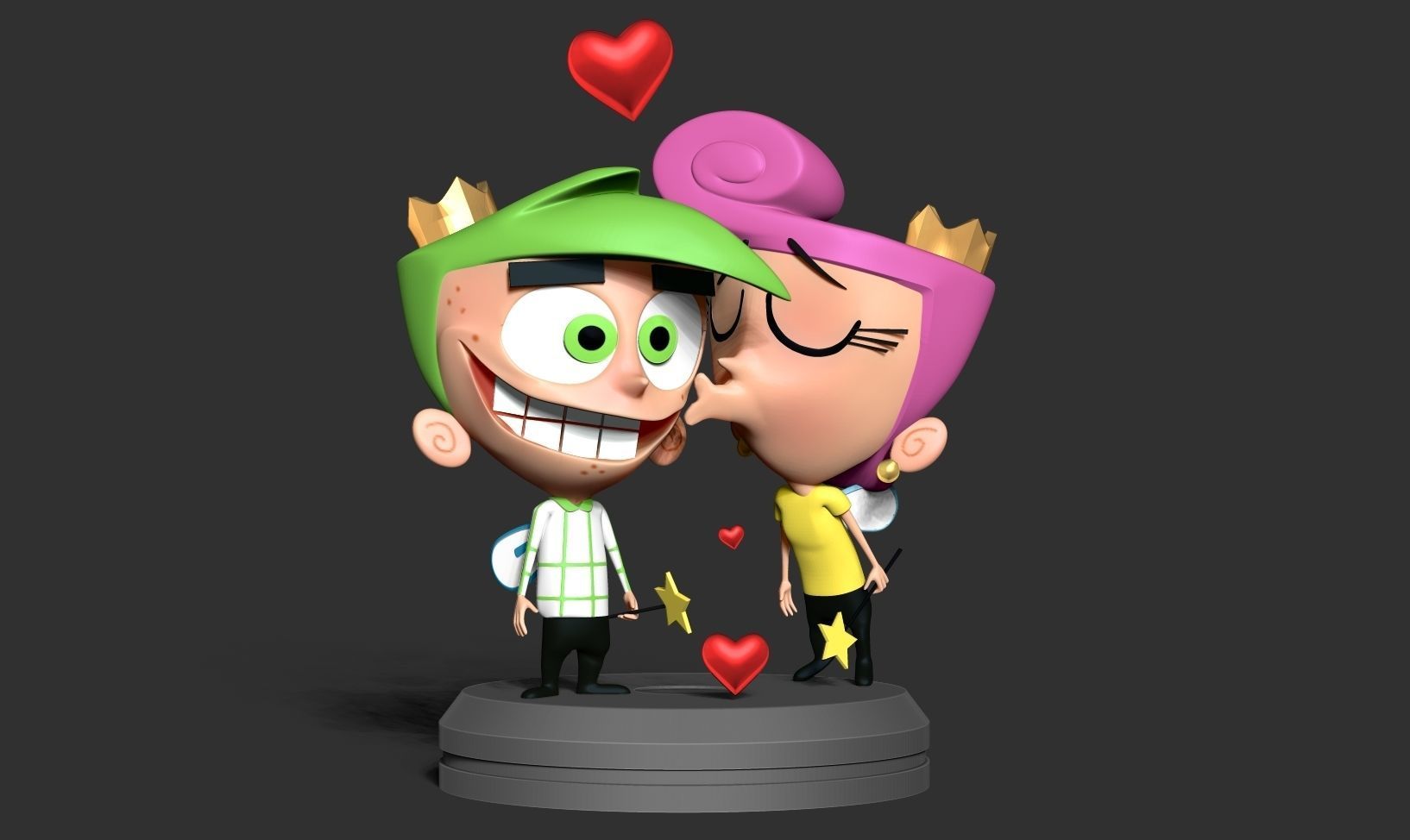 Cosmo and Wanda 3D print model_7