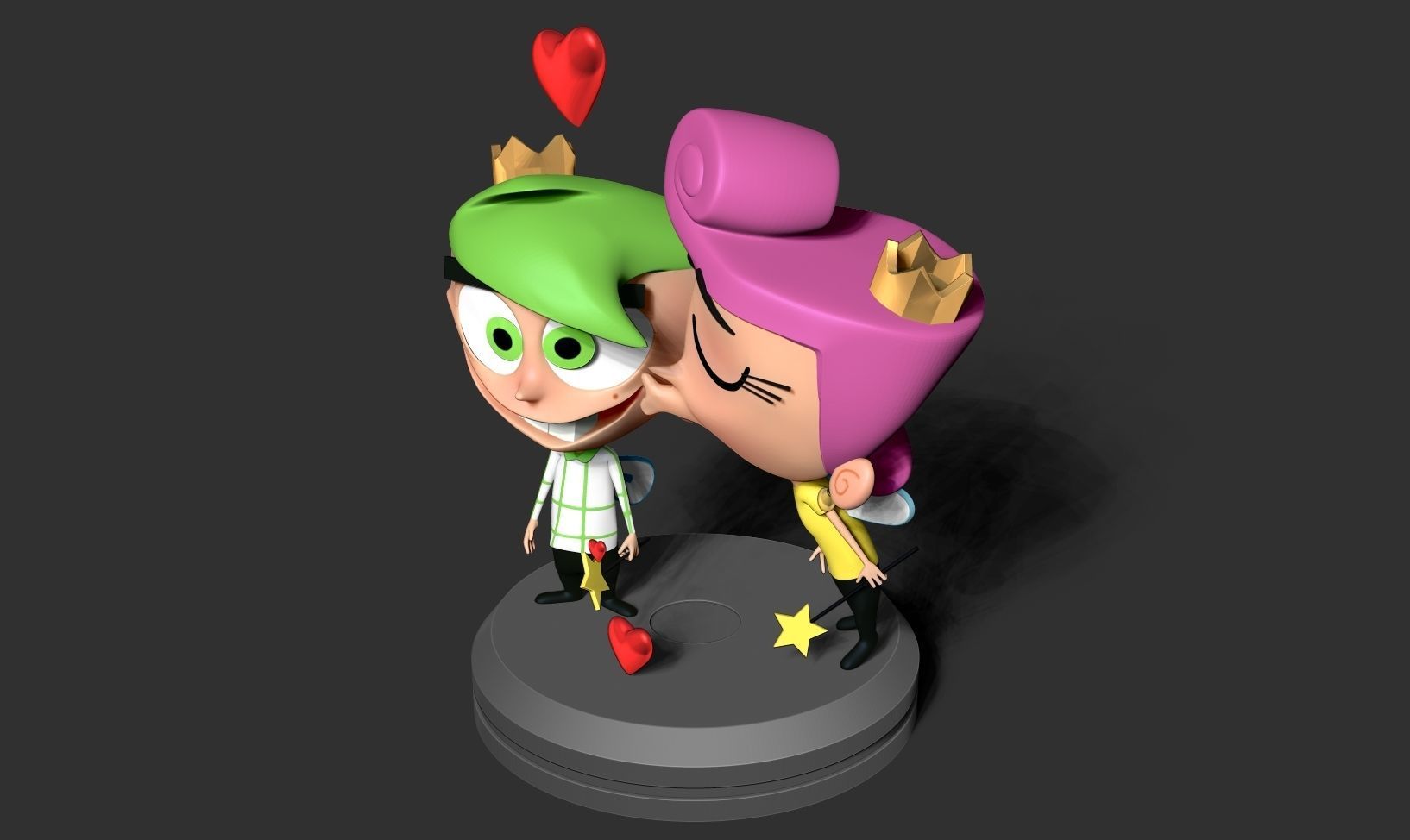 Cosmo and Wanda 3D print model_14