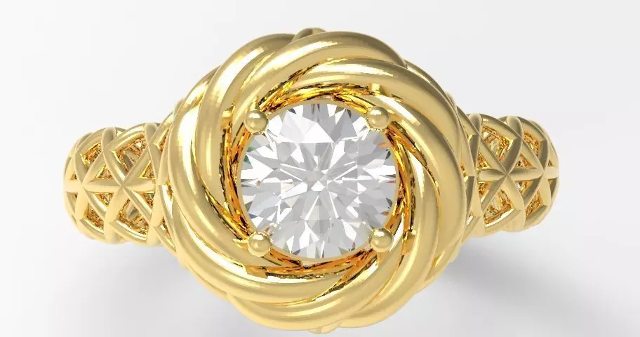 Fancy Ring 3D print model_0