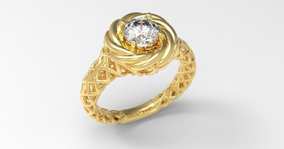 Fancy Ring 3D print model_6