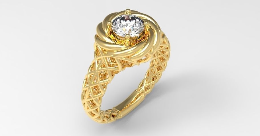 Fancy Ring 3D print model_5
