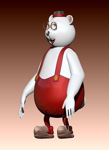 bear model for 3d printing Free 3D print model