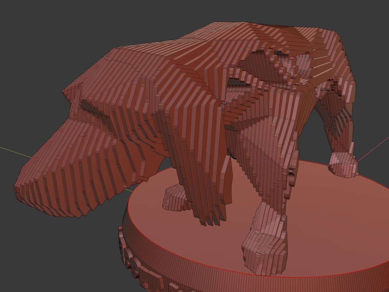 Parametric V Asia Basset Hound Dog Low-poly 3D model_8