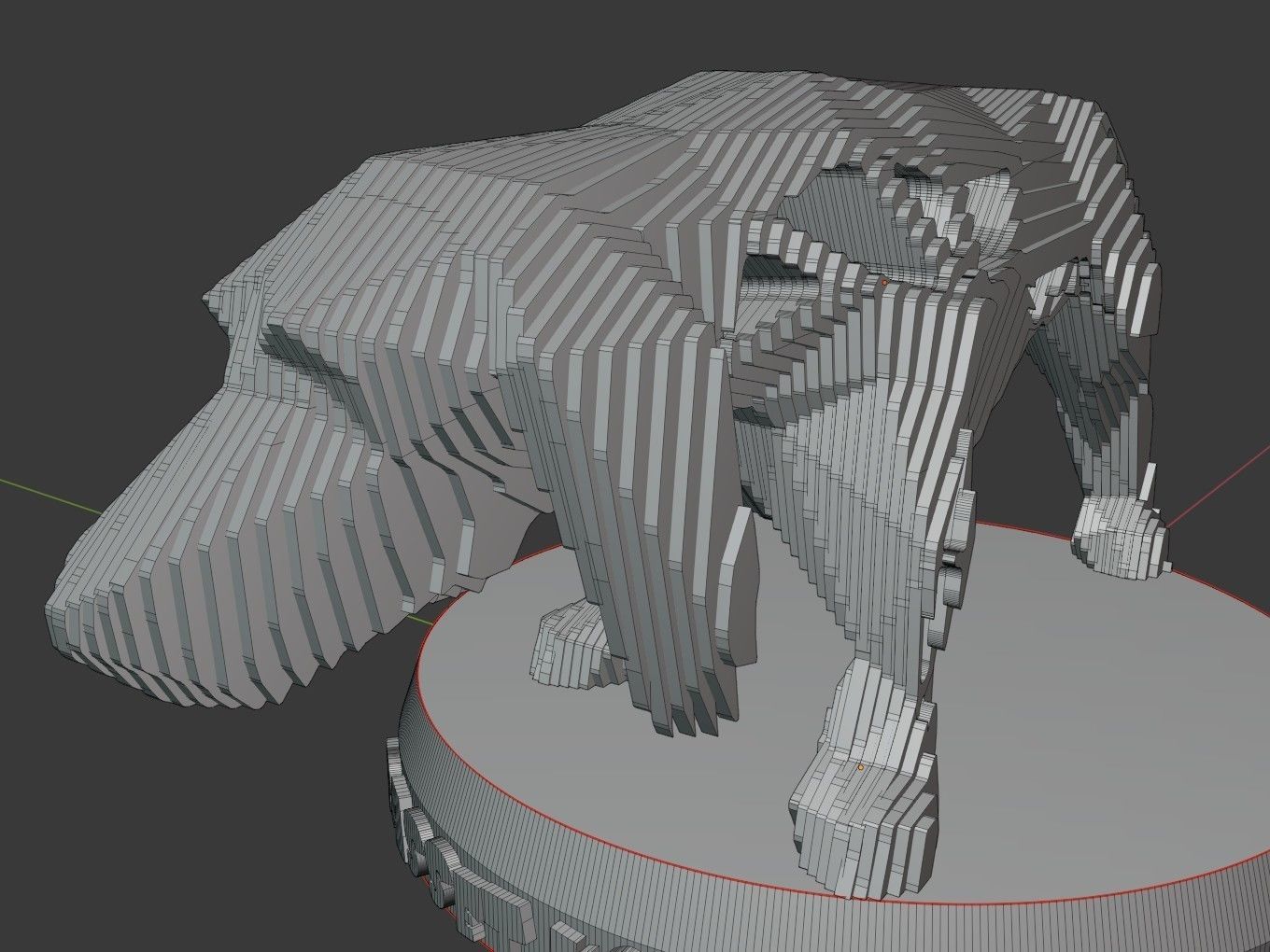 Parametric V Asia Basset Hound Dog Low-poly 3D model_7