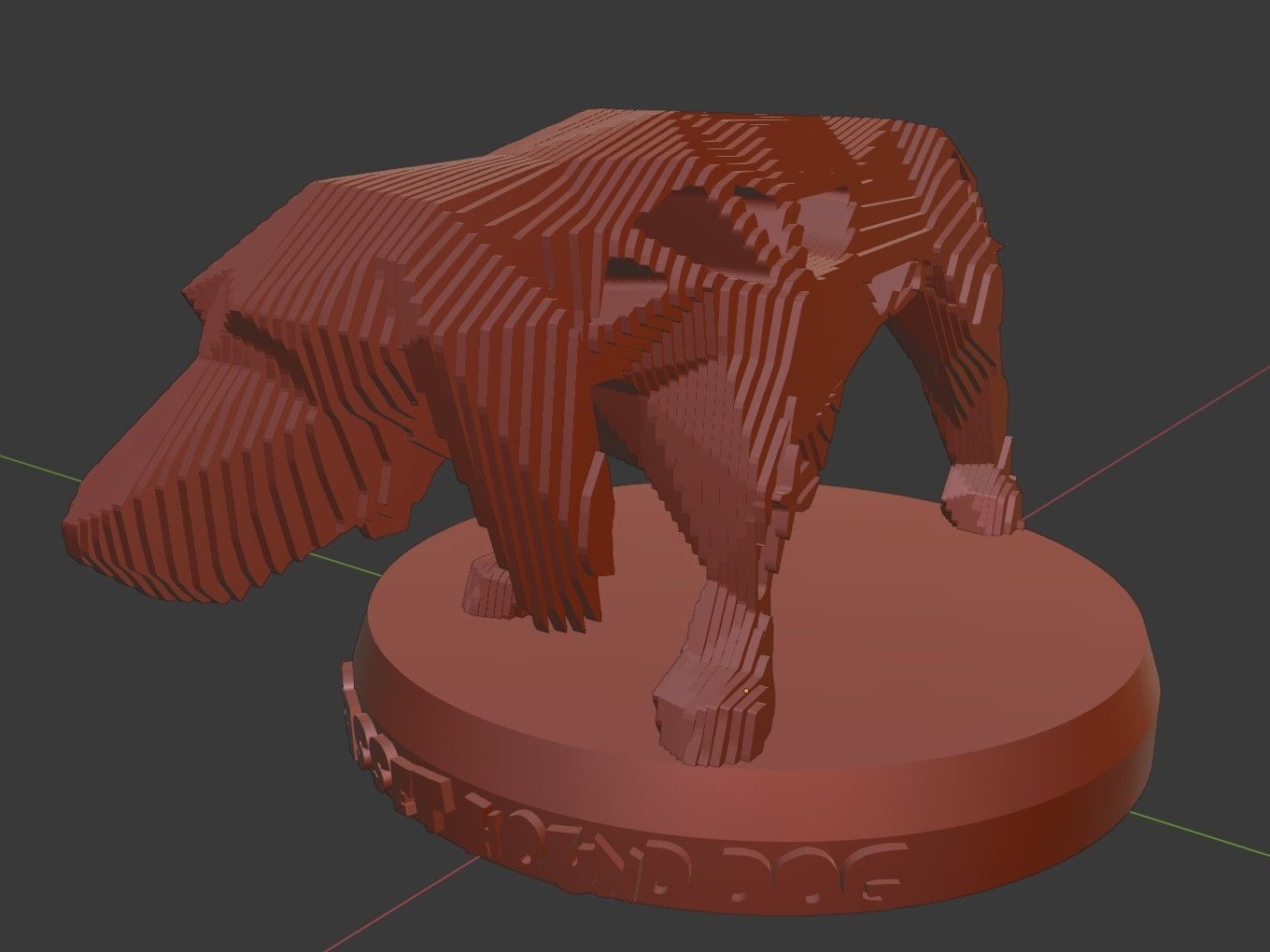 Parametric V Asia Basset Hound Dog Low-poly 3D model_9