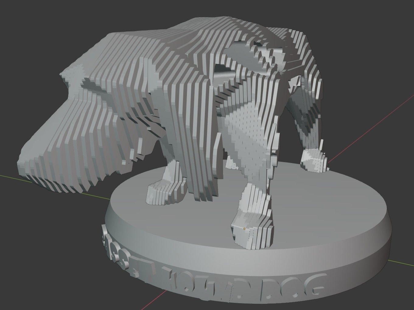 Parametric V Asia Basset Hound Dog Low-poly 3D model_6