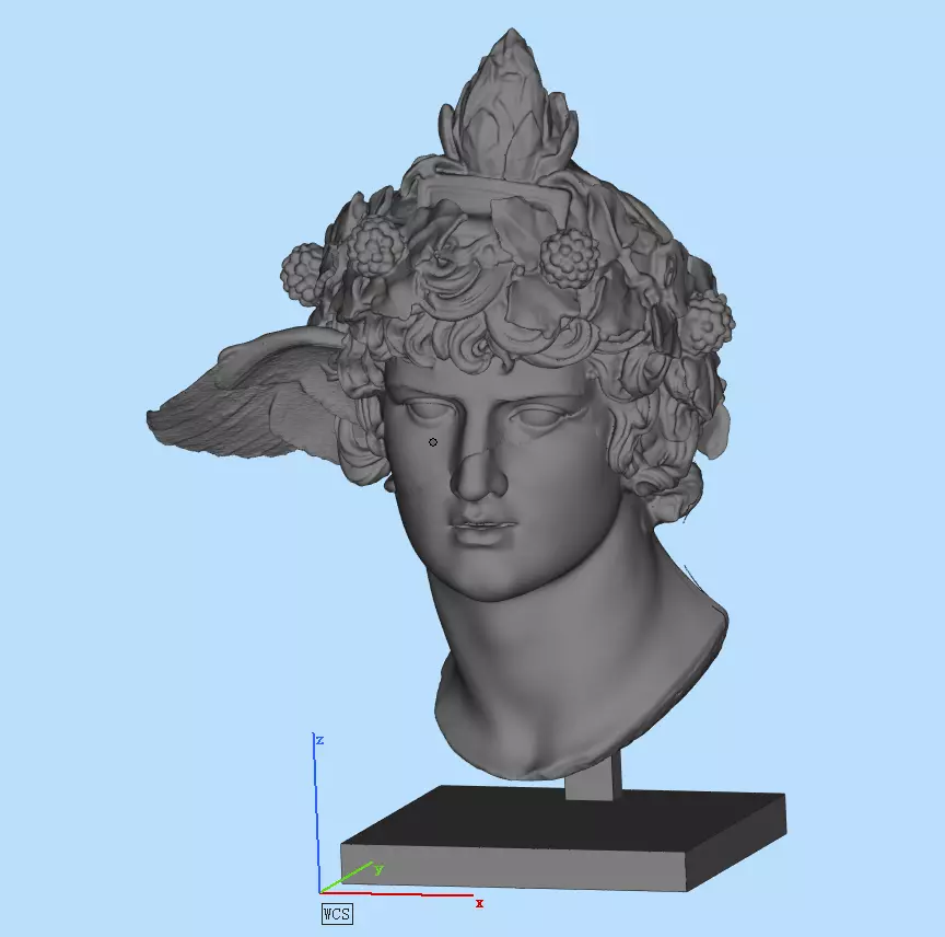 Antinos bust of ancient greek god 3D print model