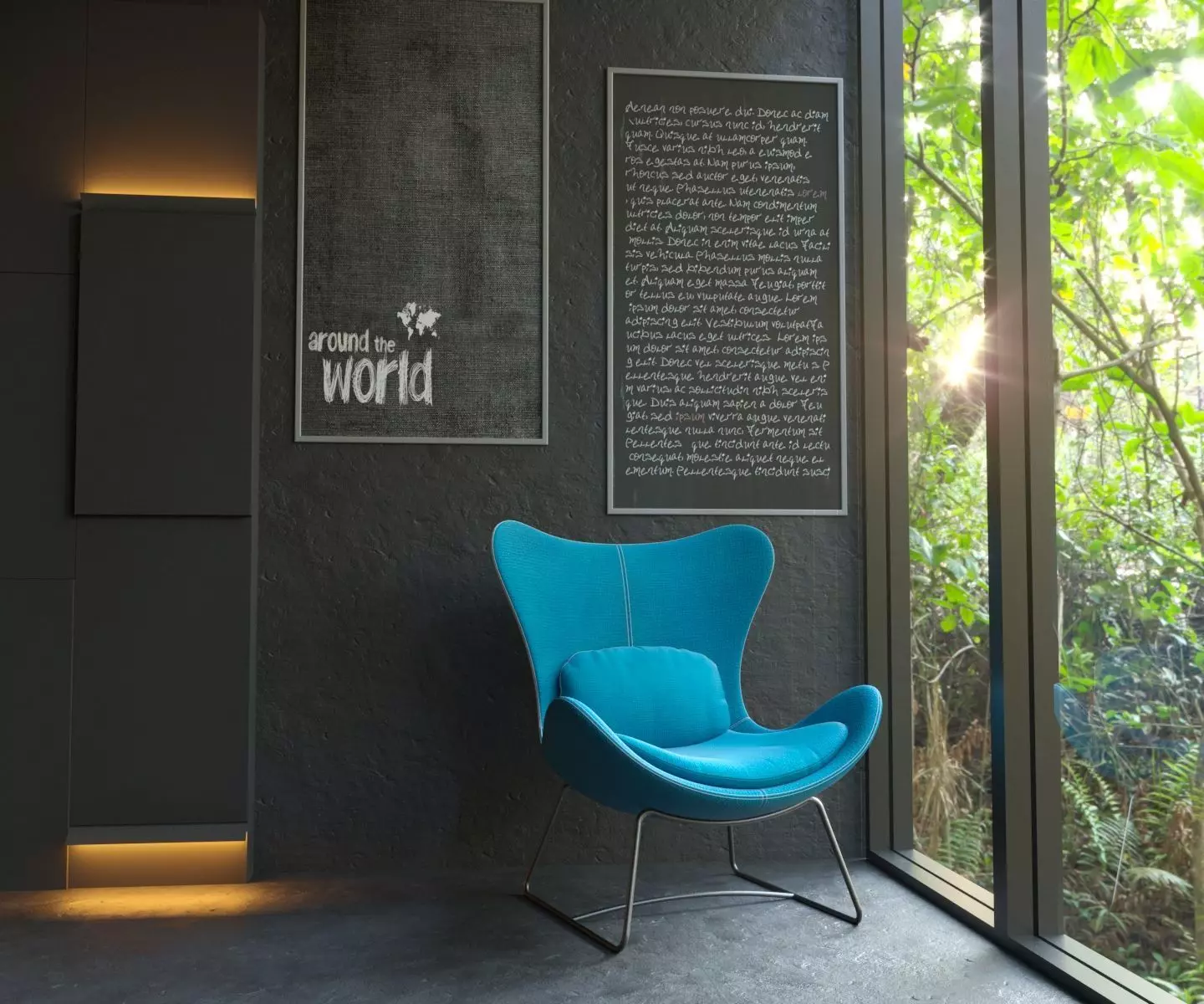 Forest view Scene for Corona Renderer Cinema 4D 3d model 3D model_0