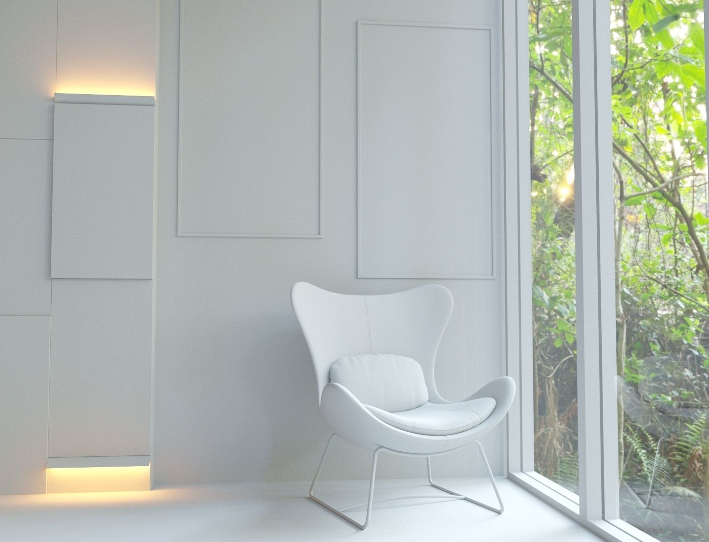 Forest view Scene for Corona Renderer Cinema 4D 3d model 3D model_5