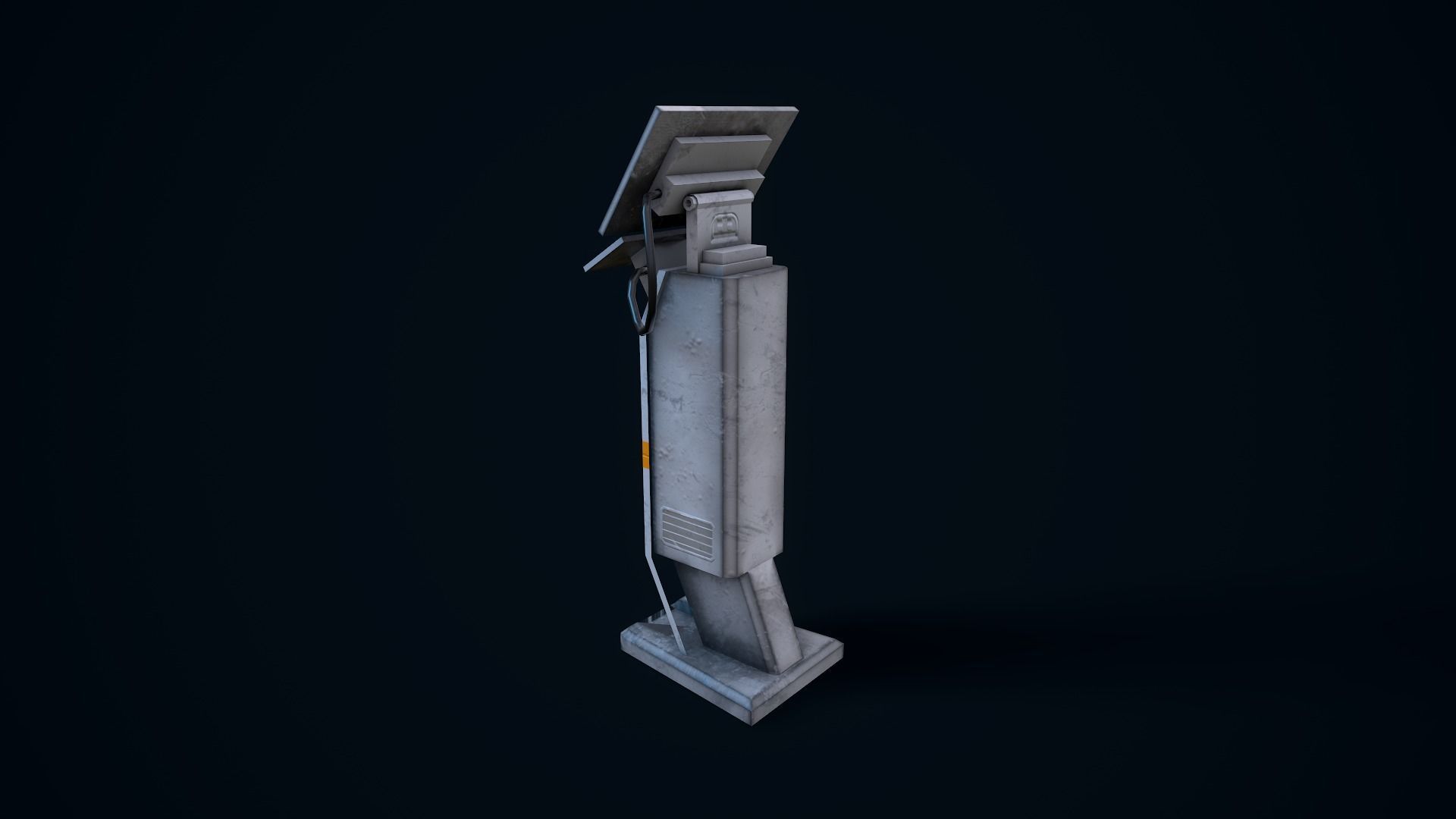 Sci-Fi Console Low-poly 3D model_5