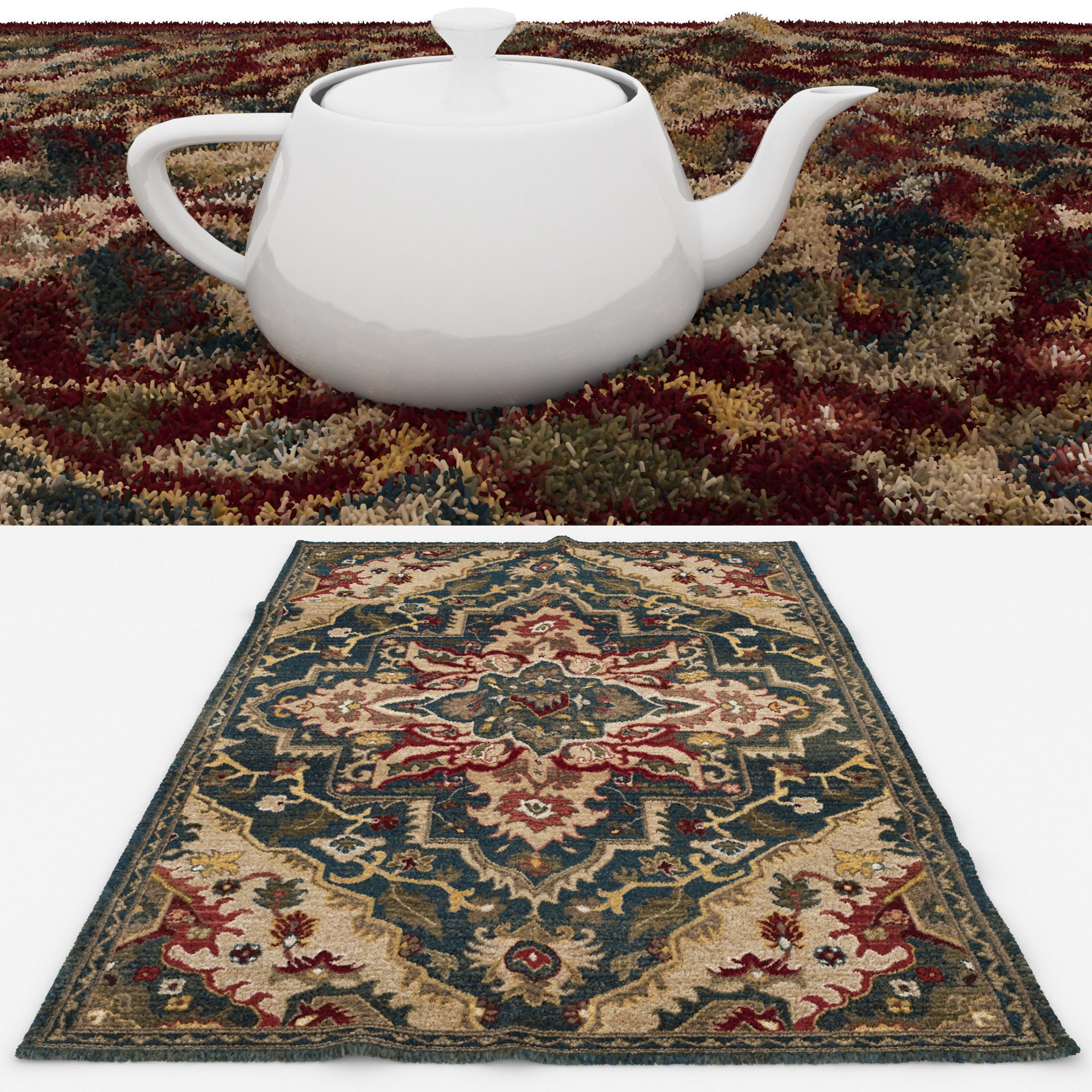 Rugs No 88 Low-poly 3D model_1