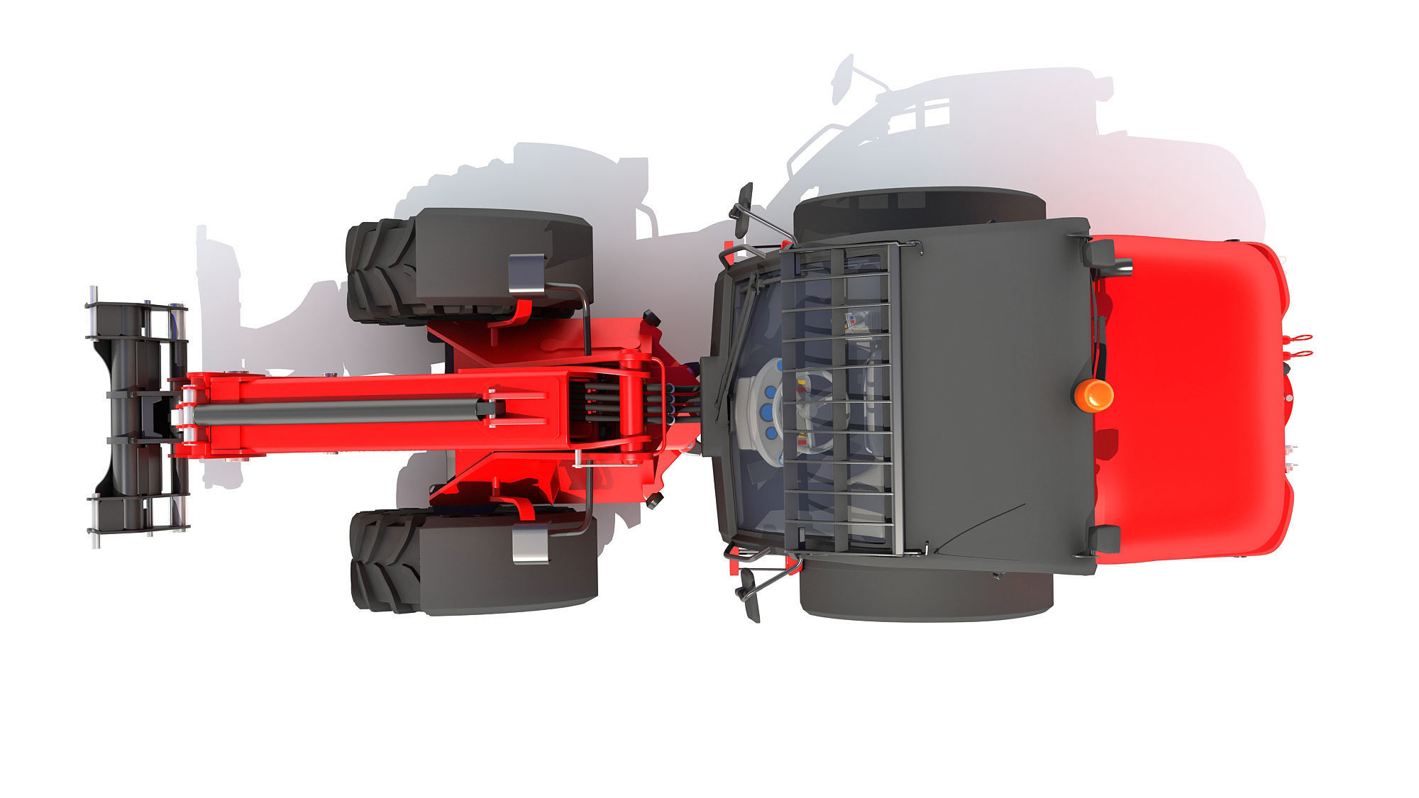 Telescopic Wheel Loader Weidemann 3D model_10